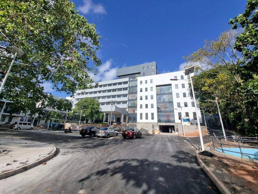 Large government hospital building waterproofed by WaterProofing.lk Hi-Tech Concrete Solutions Sri Lanka