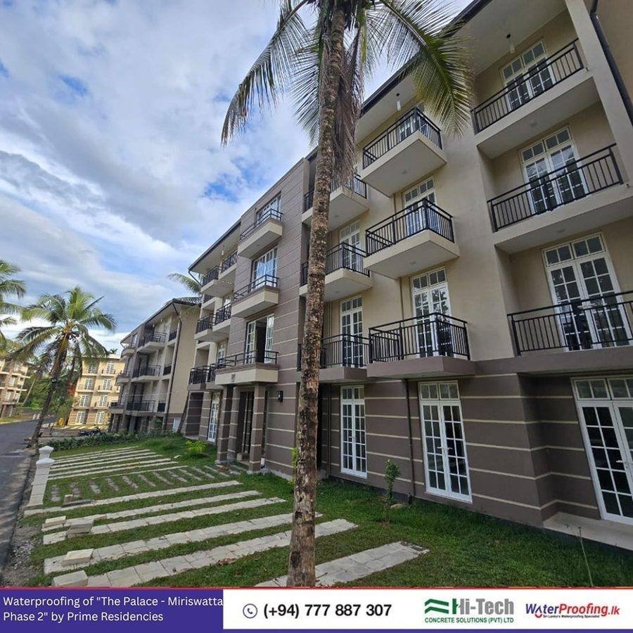 The Palace Miriswatta Phase 2 apartment complex waterproofing by WaterProofing.lk Prime Residencies Sri Lanka