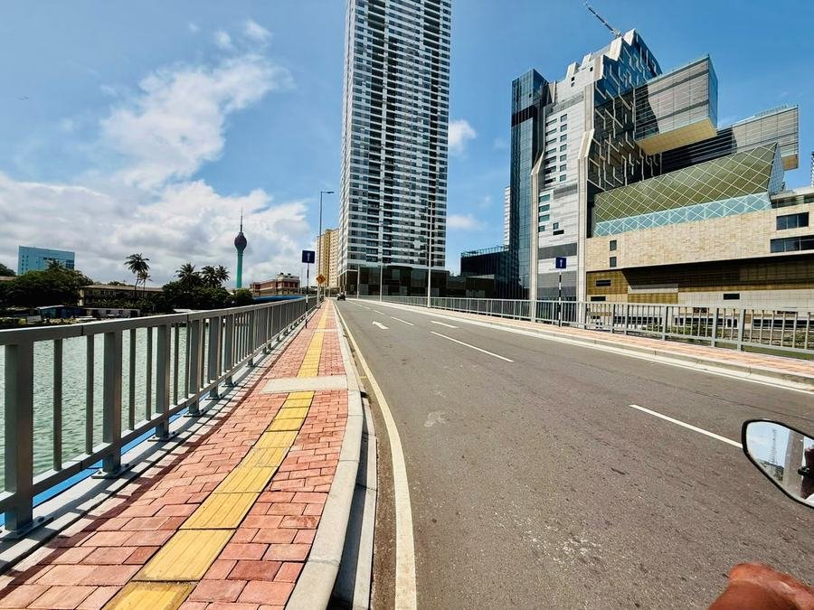Baladaksha Mawatha flyover Colombo bridge deck waterproofing connecting Chittampaam A Gardiner Mawatha RDA 2025 near Lotus Tower